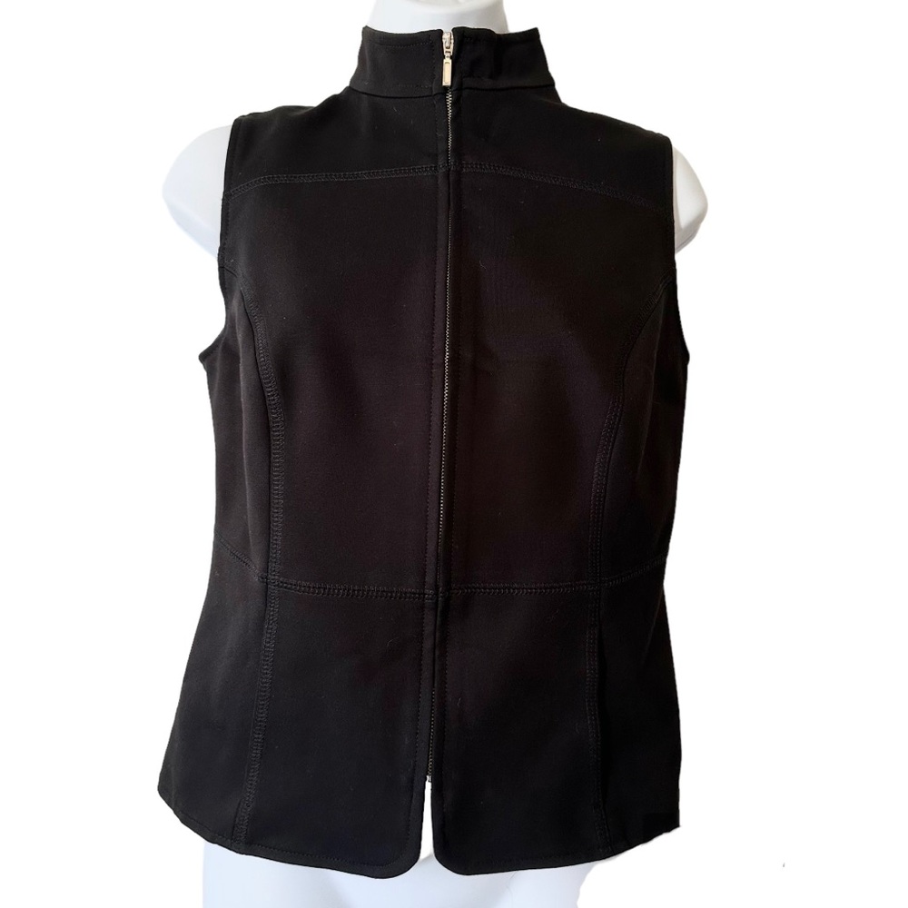 Equestrian Soft Shell Black Horseriding Stretch Sleeveless Vest- Size Petite